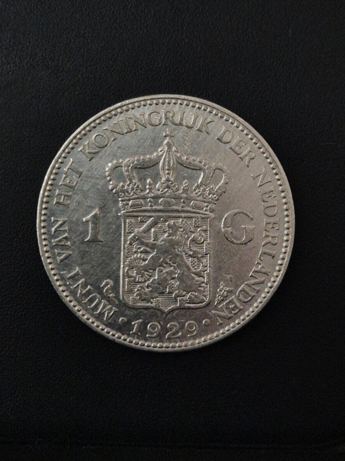 1 Gulden 1929, 1 gulden, Verzenden, Zilver, Koningin Wilhelmina