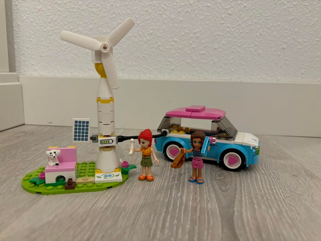 Lego friends - electrische auto - 41442, Ophalen of Verzenden, Zo goed als nieuw