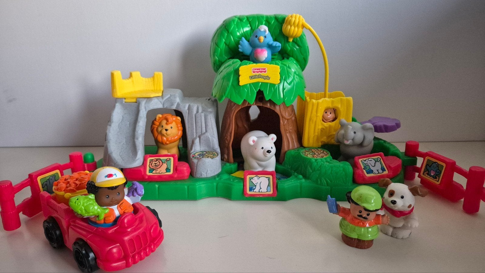 Fisher-Price Little People dierentuin, Ophalen of Verzenden, Zo goed als nieuw, Speelset, Met geluid