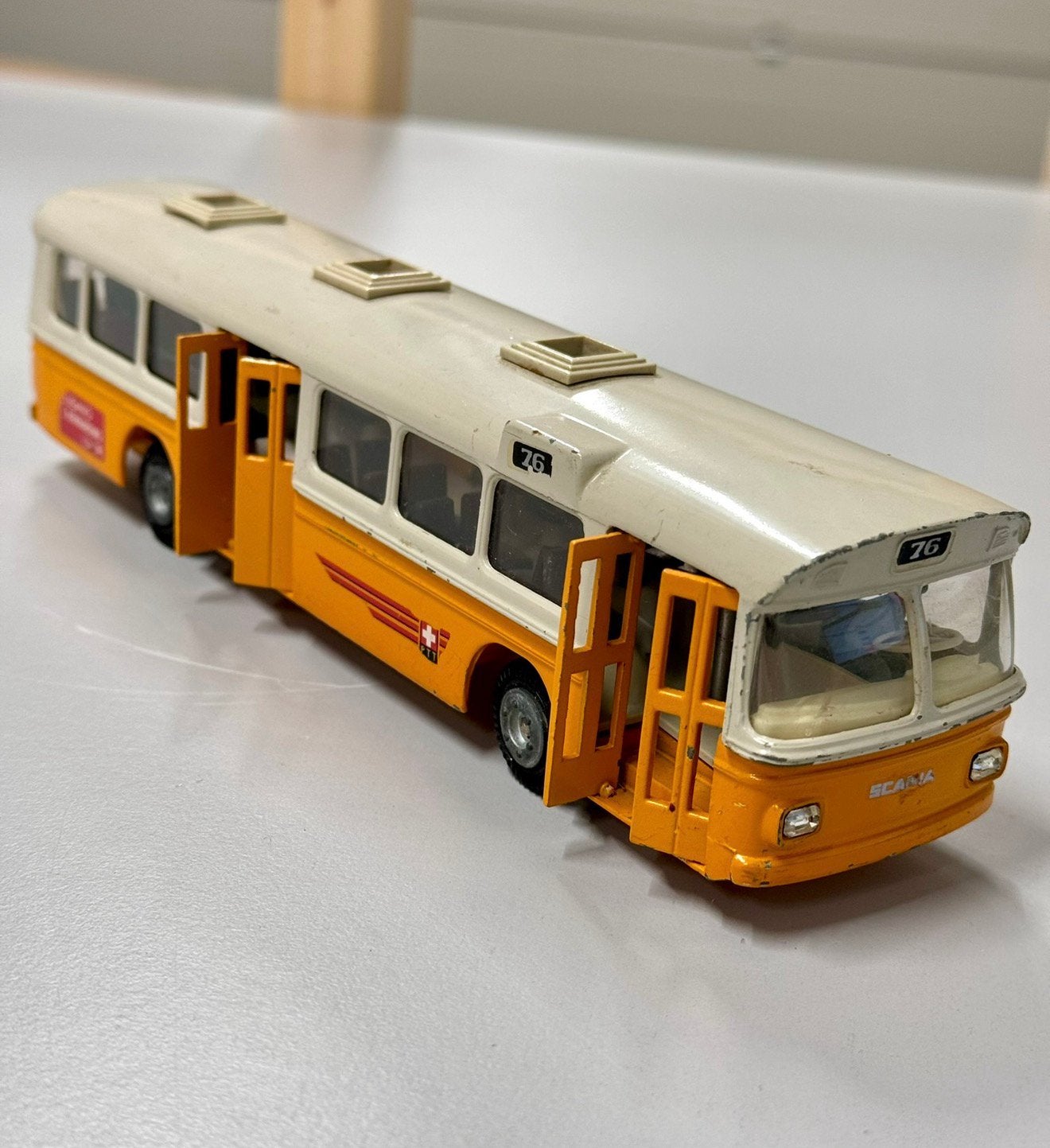 1960 Tekno Denmark Holland 851 Scania CR-76 City Bus 1:43, Overige merken, B, Ophalen of Verzenden, Zo goed als nieuw