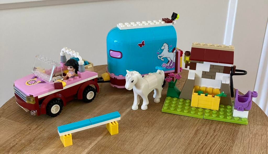 #3186-Emma’s paardentrailer, lego friends, Kinderen en Baby's, Speelgoed | Duplo en Lego, Ophalen of Verzenden, Zo goed als nieuw