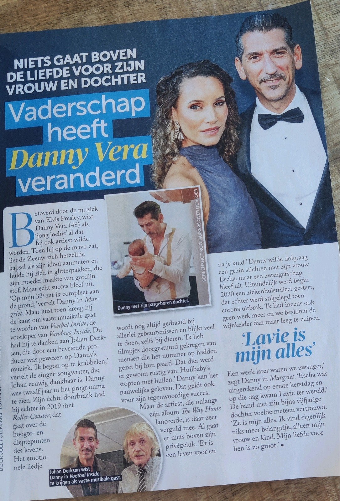 Danny Vera Artikel Knipsel, Ophalen of Verzenden, 1980 tot heden, Nederland, Knipsel(s)