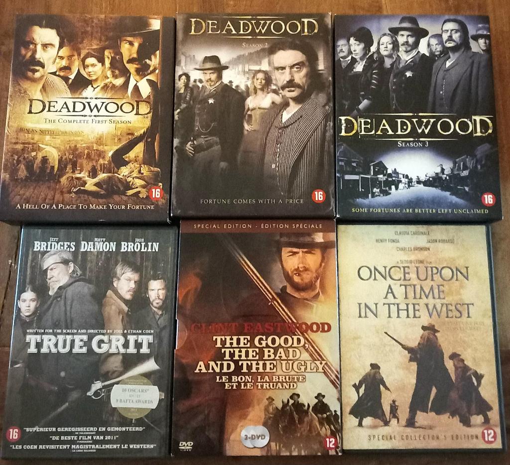 Actie/western oa 24,Deadwood,Once upon,Bourne,IndianaJones, Boxset, Actie, Ophalen of Verzenden, Zo goed als nieuw