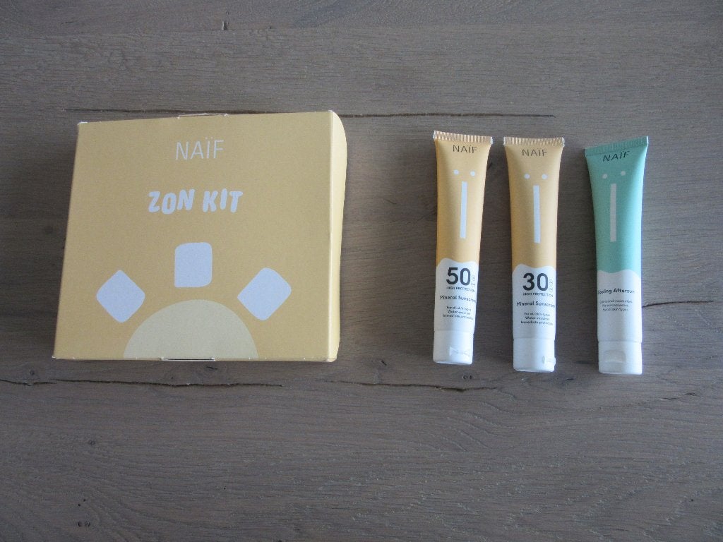 Zonnebrand en aftersun creme merk NAIF, Ophalen of Verzenden, Nieuw, Zonnebrand of After Sun