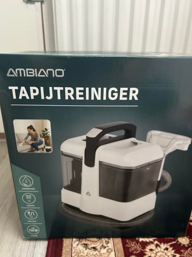 Ambiano Tapijtreiniger - Nieuw in doos, Nieuw, Ophalen of Verzenden, Waterstofzuiger, Minder dan 1200 watt