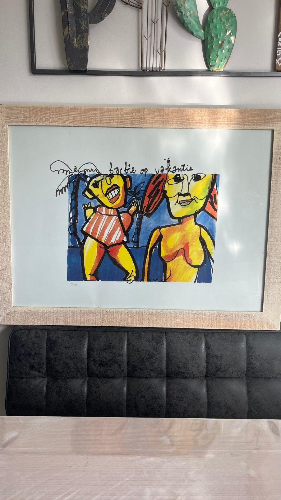 Herman Brood gesigneerde offset druk Barbie op vakantie, Ophalen of Verzenden