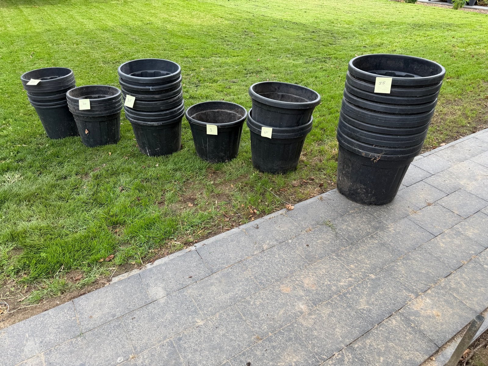 Diverse partij plantenbakken/potten (25L tot 55L), Ophalen, Kunststof, Gebruikt, Balkon