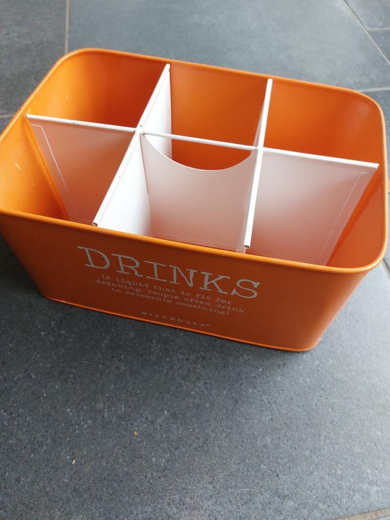 Riverdale Drankhouder Oranje Metaal, Ophalen, Gebruikt, Oranje, Metaal