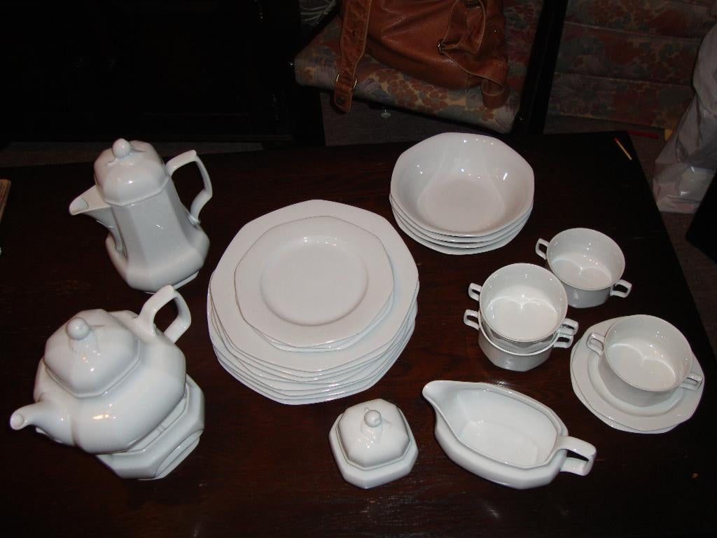 Servies ,merk lelfmann weiden bavaria w.germany, Ophalen, Gebruikt, Overige typen, Effen