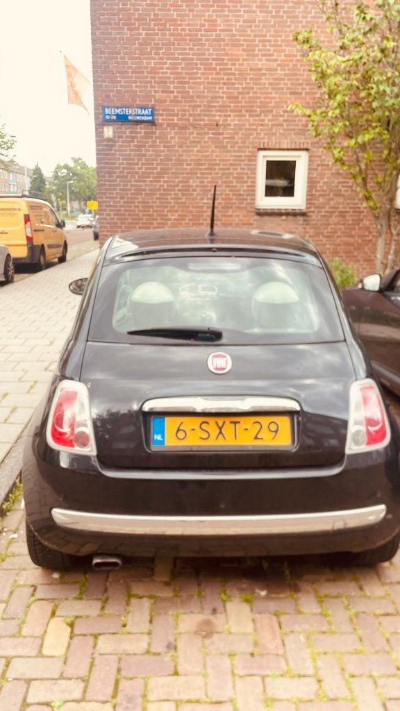 Fiat 500 0.8 Dualogic C 2013 Zwart, Airbags, Stof, Zwart, Origineel Nederlands