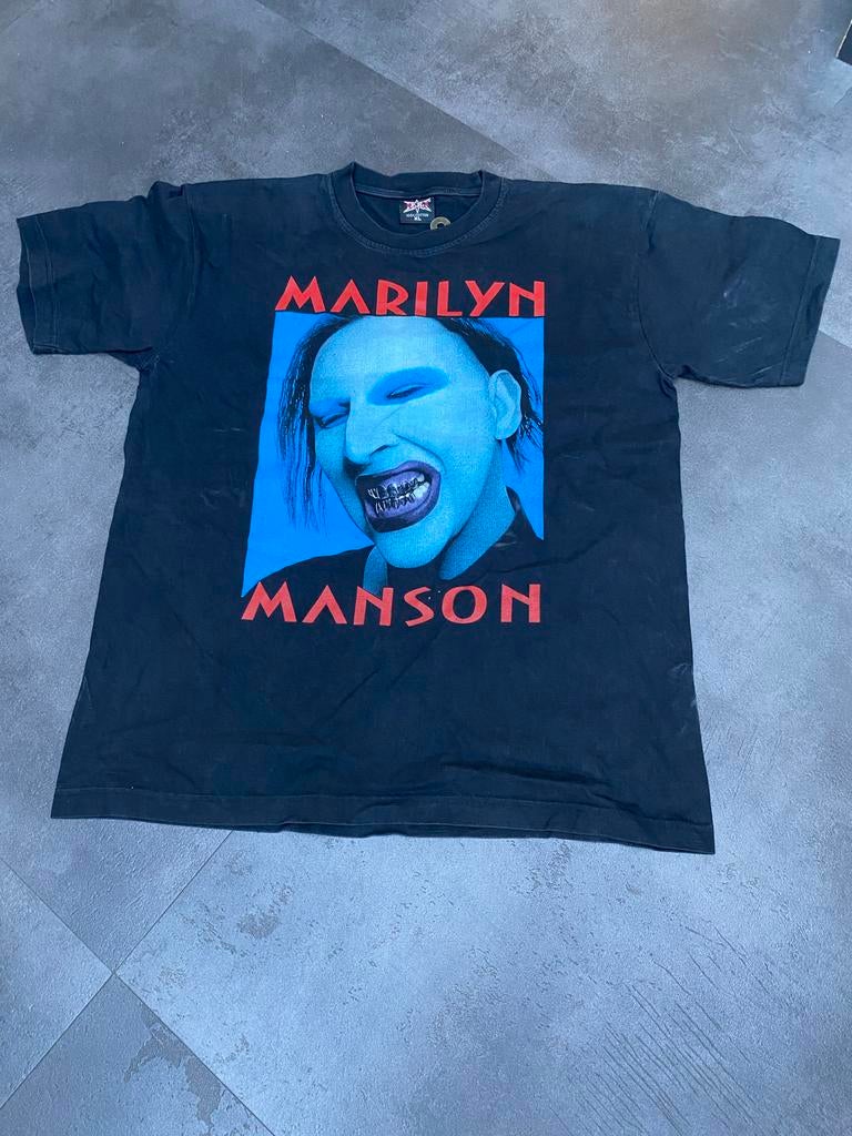 Marilyn Manson T-shirt - Zwart - Maat XL, Kleding | Heren, T-shirts, Ophalen of Verzenden, Zo goed als nieuw, Maat 56/58 (XL)