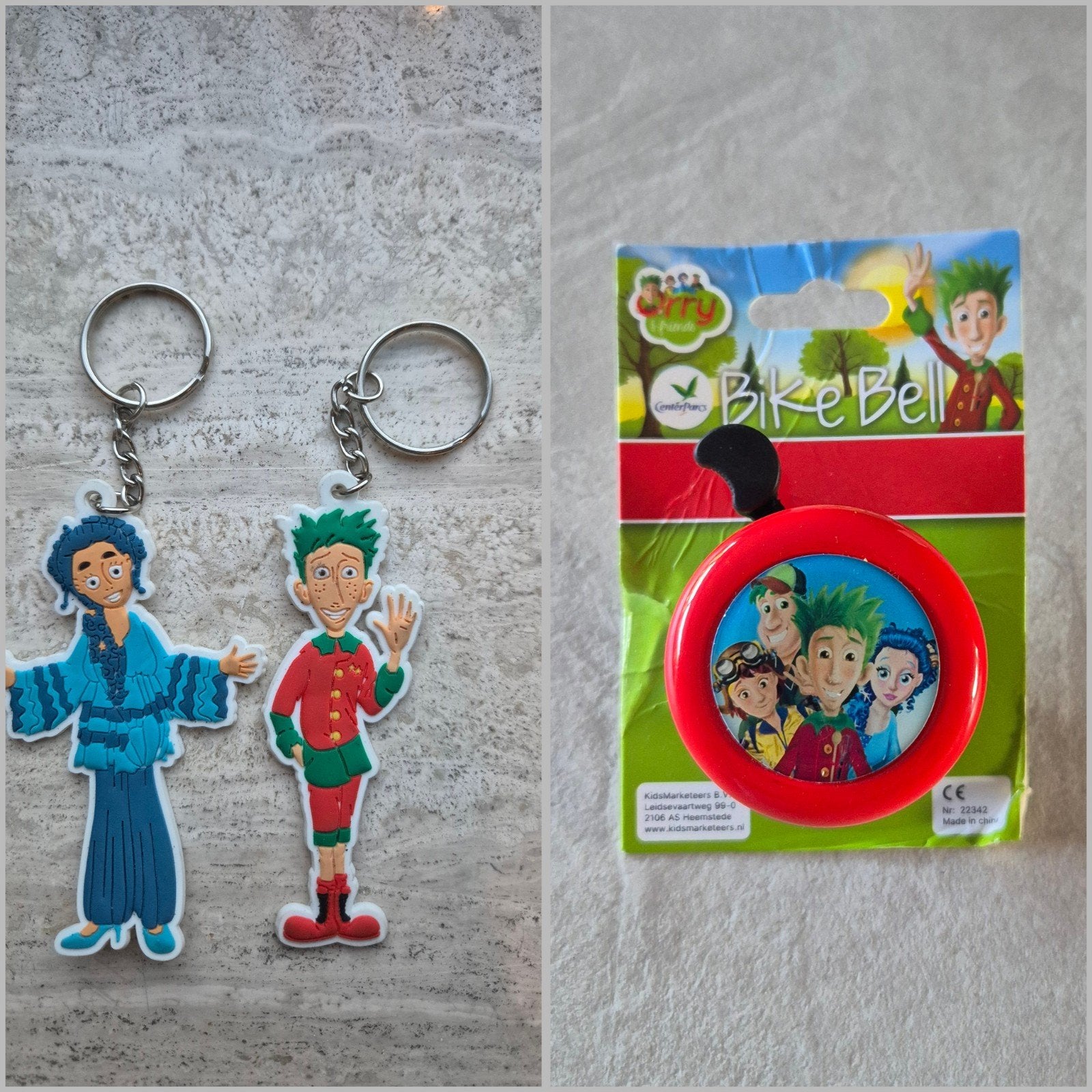 Center Parcs Orry sleutelhangers en fietsbel nieuw

Leuke se, Ophalen of Verzenden, Nieuw