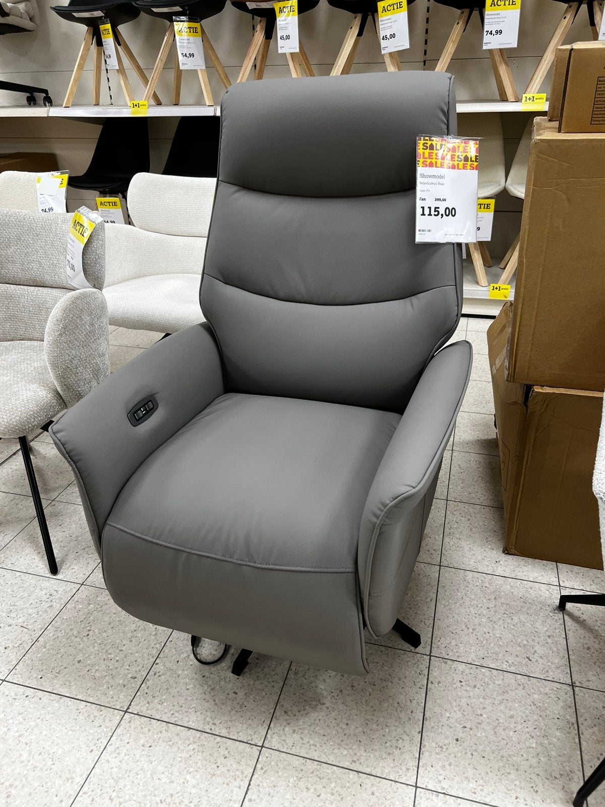 Relaxfauteuil Boaz, Ophalen, Overige materialen, Minder dan 75 cm, Nieuw