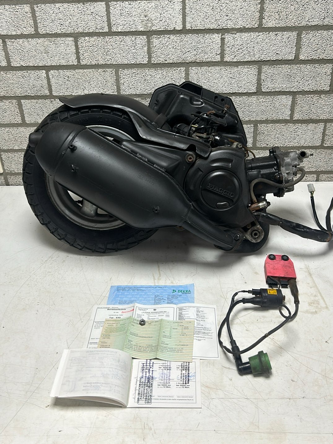 Piaggio hexagon 125cc blok - papieren - ( 2takt 2t zip skr, Ophalen, Zo goed als nieuw, Blok, Piaggio