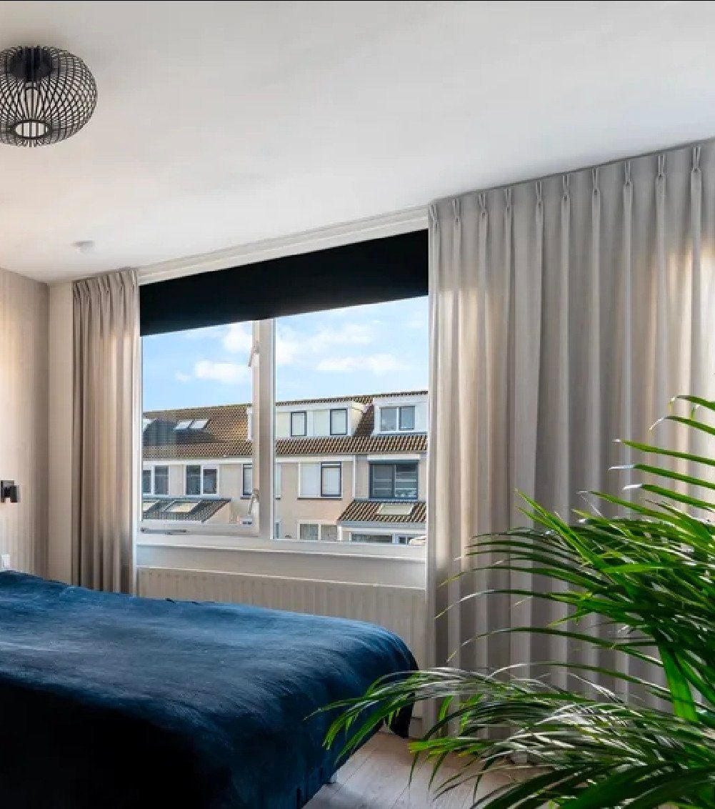 3 delen gordijnen, z.g.a.n. wegens verhuizing, Ophalen of Verzenden, Zo goed als nieuw, Gordijn