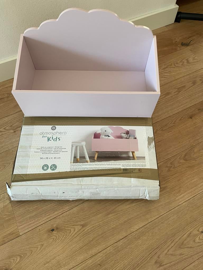 Roze opbergbak voor kinderkamer, Ophalen of Verzenden, Zo goed als nieuw, Overige typen