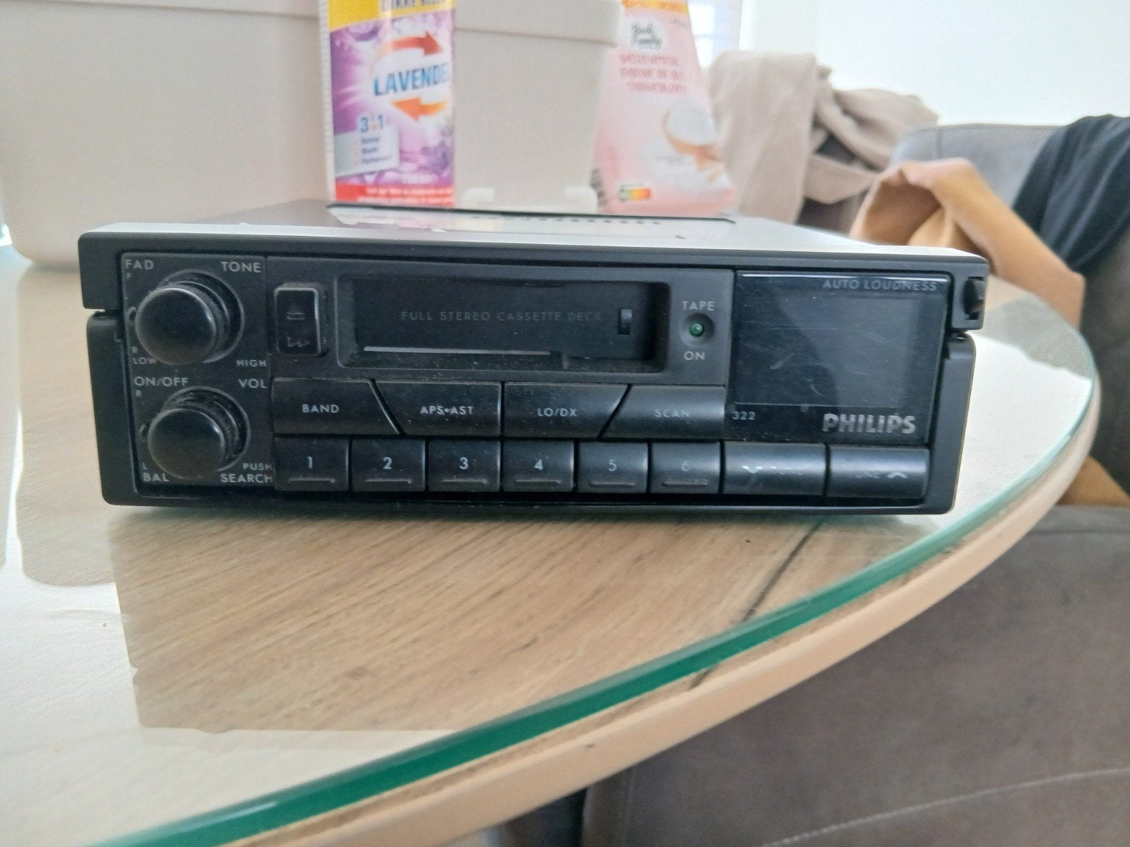 Philips Autoradio Cassettespeler 79DC322/00R Vintage, Auto diversen, Ophalen of Verzenden, Gebruikt