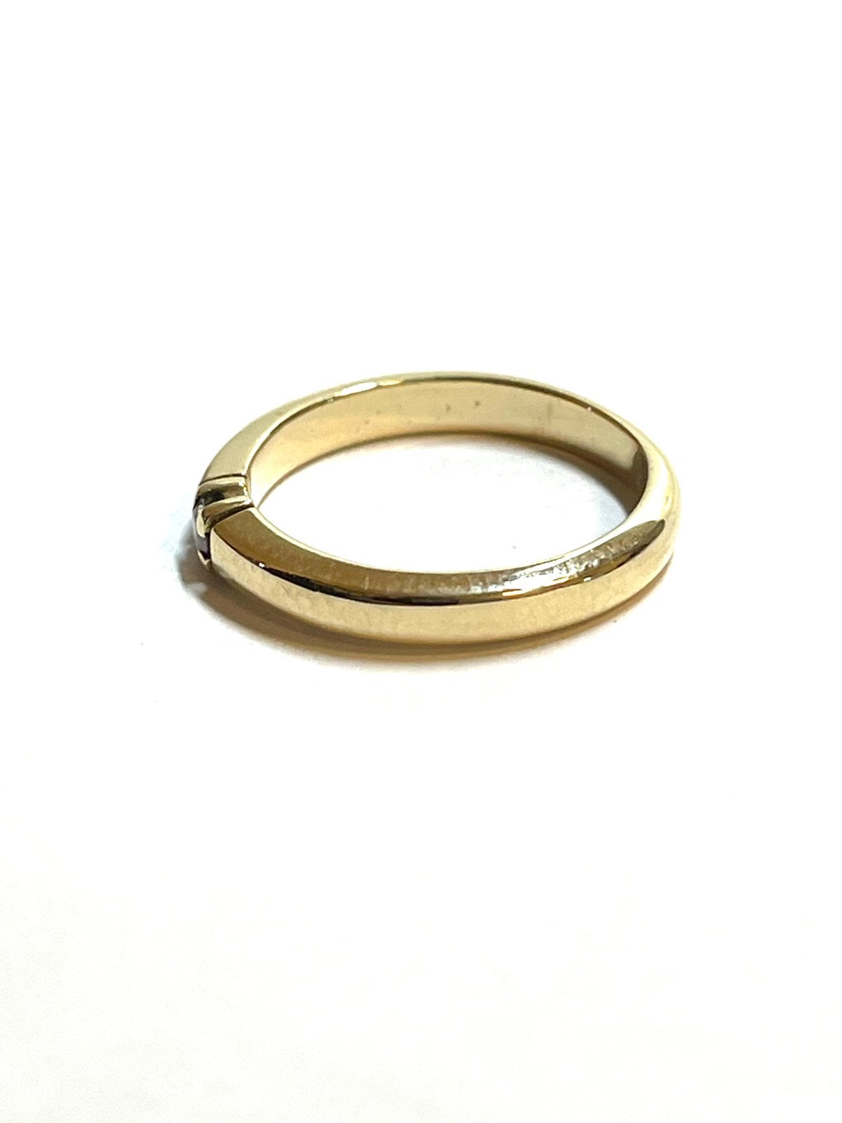 14k gouden ring met een diamant, -, -, Ophalen of Verzenden, Dame