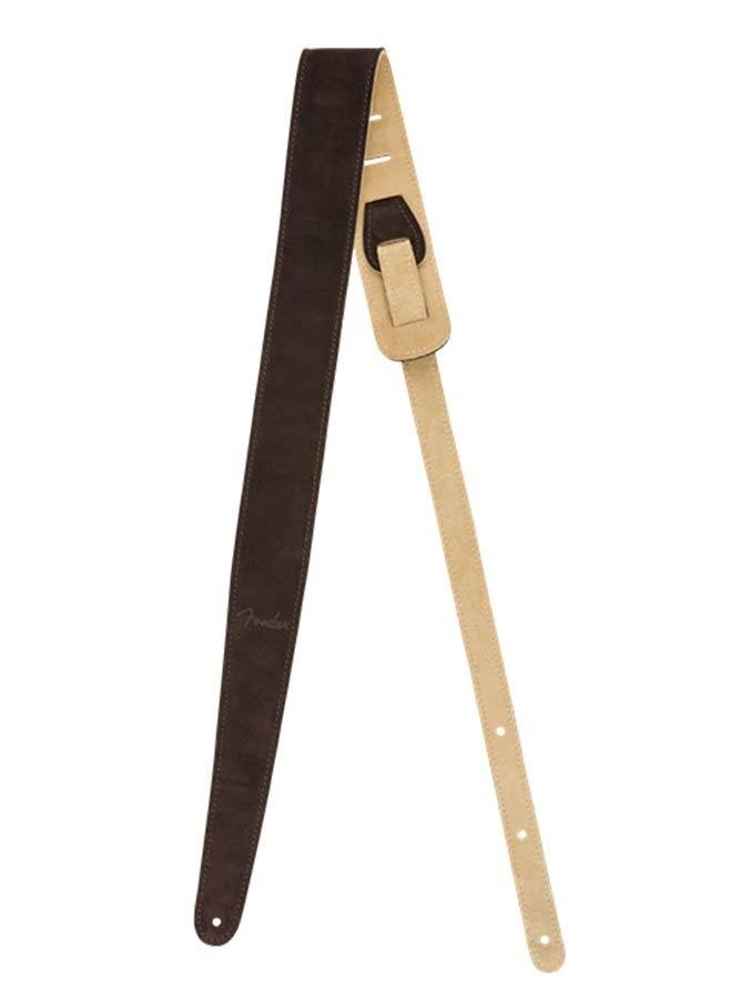 Fender 990691021 2 gitaarband suède omkeerbaar bruin/tan, ., Nieuw, Ophalen of Verzenden, .