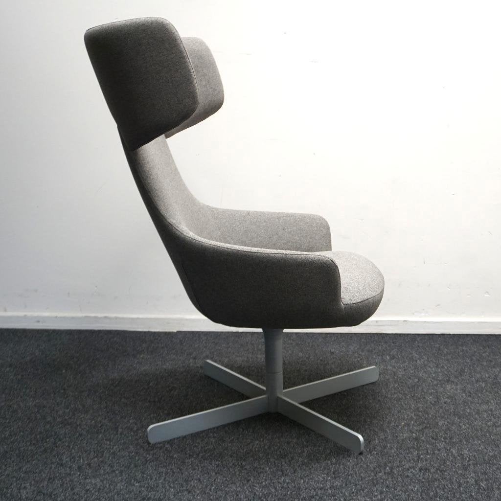 DeBerenn Hendrix Design Fauteuils | Grijs | Draaibaar |Stoel, Gebruikt, -, -, 75 tot 100 cm