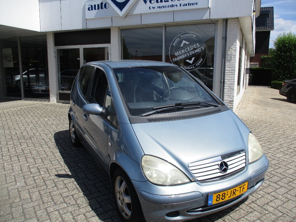 Mercedes-Benz A-Klasse 1.6 A160 2002 Blauw, Auto's, Voorwielaandrijving, 40 €/maand, Zwart, 4 cilinders