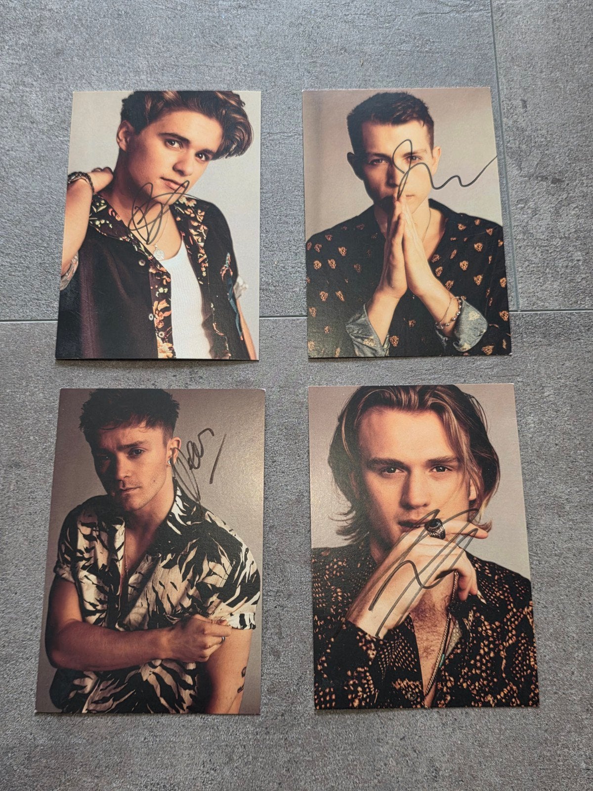 The Vamps foto kaarten gesigneerd handtekening, Ophalen of Verzenden
