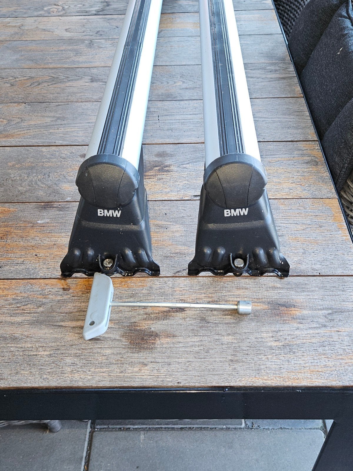 Te koop BMW dakdragers, Ophalen, Zo goed als nieuw