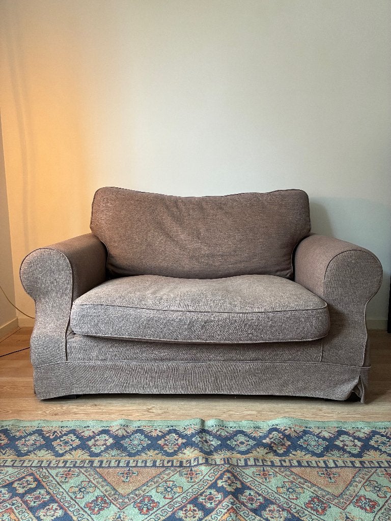 Loveseat Stoel, Ophalen, Gebruikt, Bruin, Eén