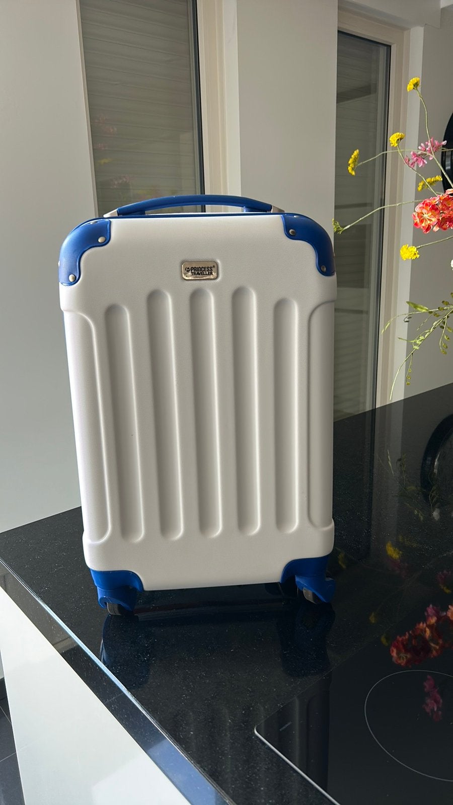 Koffer, Ophalen, 50 tot 60 cm, Hard kunststof, Zo goed als nieuw