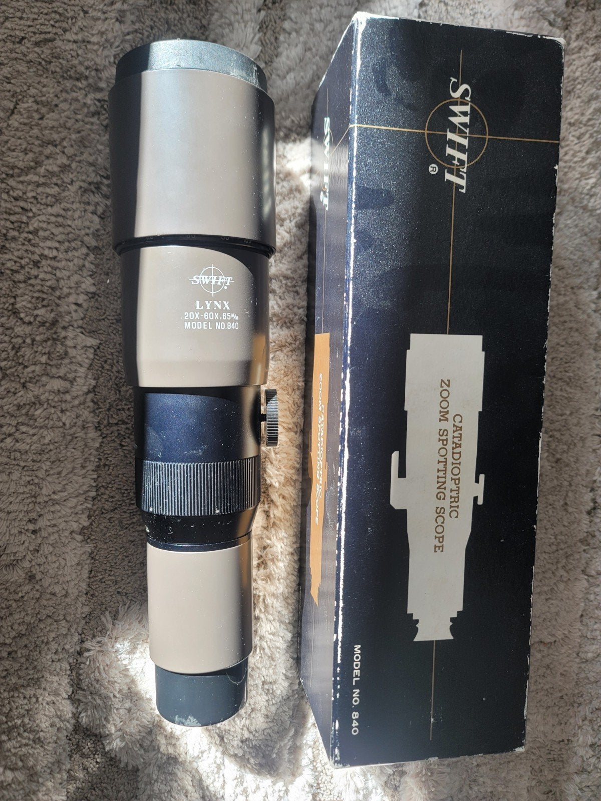 Swift Lynx 840 Catadioptric Zoom Spotting Scope, Ophalen of Verzenden, Gebruikt, Minder dan 80 mm, Onderdelen of Toebehoren