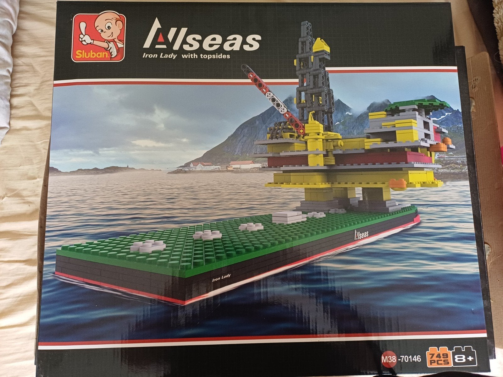 Sluban Allseas Iron Lady met topsides bouwset, Kinderen en Baby's, Ophalen of Verzenden, Zo goed als nieuw, Overige merken