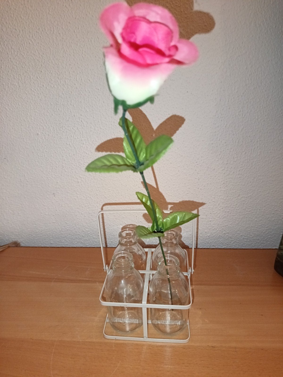 SET Flesjes van 4 voor stekken of bloemen zie beschrijving, Ophalen, Halfschaduw, Minder dan 100 cm