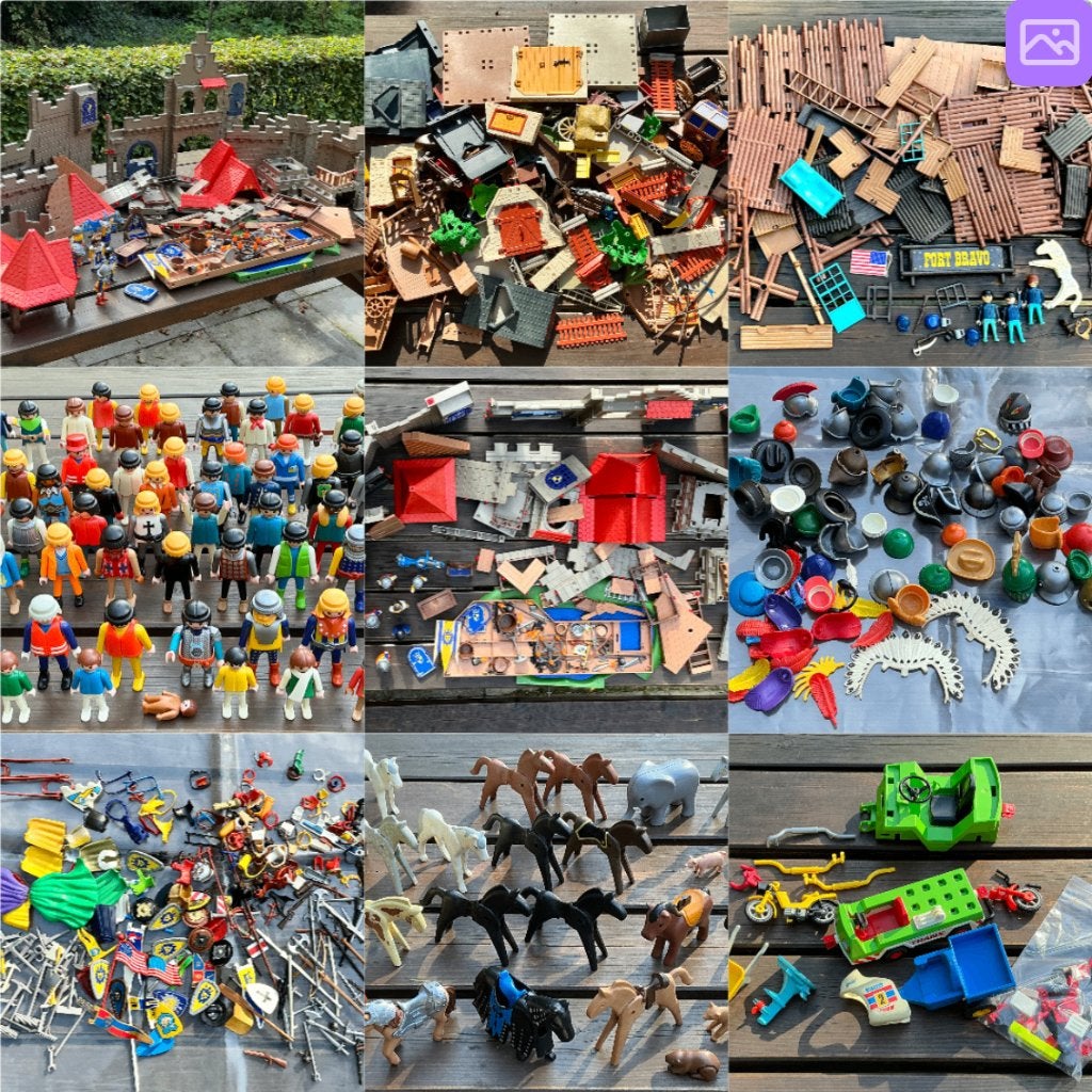 Grote partij Playmobil, veel onderdelen, accessoires en figs, Kinderen en Baby's, Gebruikt, Losse onderdelen, Overige typen, Ophalen of Verzenden