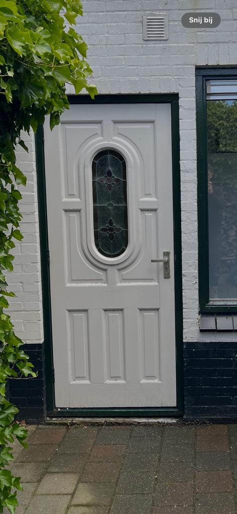 Deur met glas in lood, Ophalen, Gebruikt, 80 tot 100 cm, Binnendeur