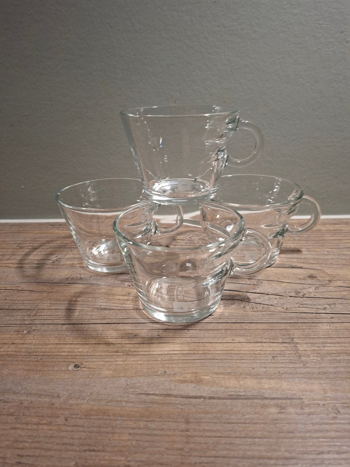Nespresso cappucino kopjes, Huis en Inrichting, Ophalen of Verzenden, Overige stijlen, Kop(pen) en/of Schotel(s), Glas