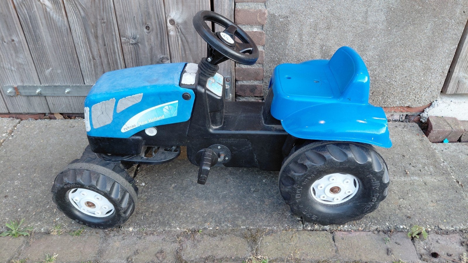Blauwe New Holland T7.270 trap tractor voor kinderen, Ophalen, Gebruikt