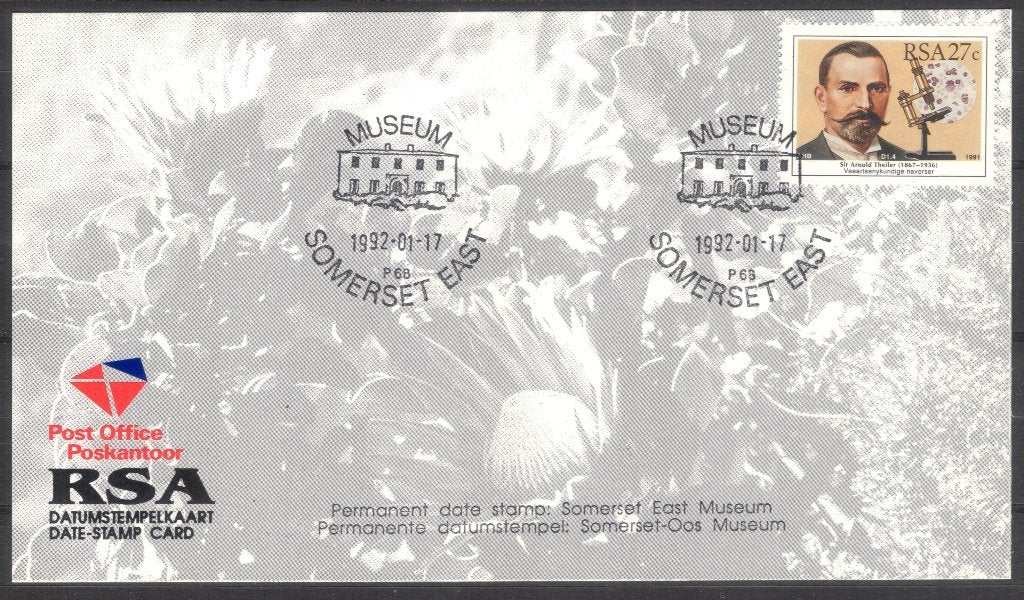 South Africa (5) - Museum Somerset East stempel, Postzegels en Munten, Brieven en Enveloppen | Buitenland, Verzenden, Envelop