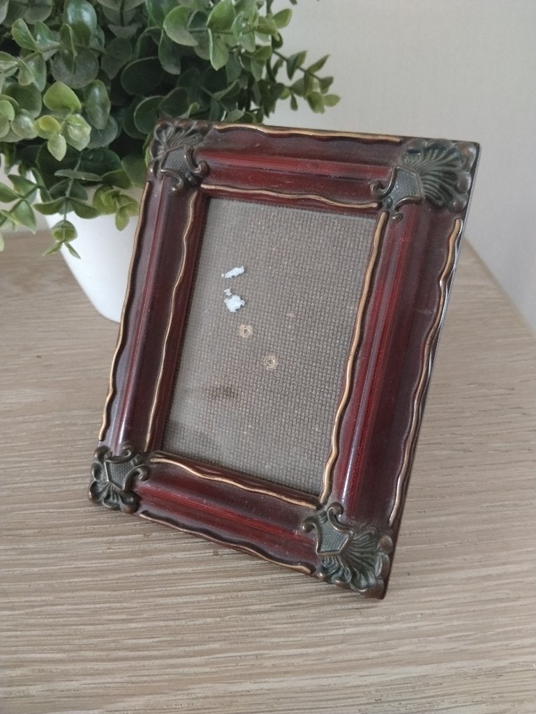 vintage fotolijst, Ophalen of Verzenden, Fotolijst, Met glas, Glas