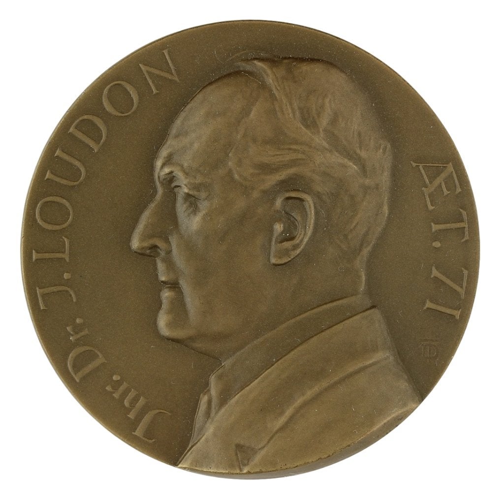 Penningen VPK 1937 Toon Dupuis : Jhr. Dr J. Loudon, Verzenden, Brons, Nederland