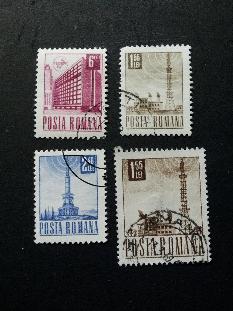 Roemenië T allerlei gebouwen gestempeld, Ophalen of Verzenden, Overige landen, Gestempeld