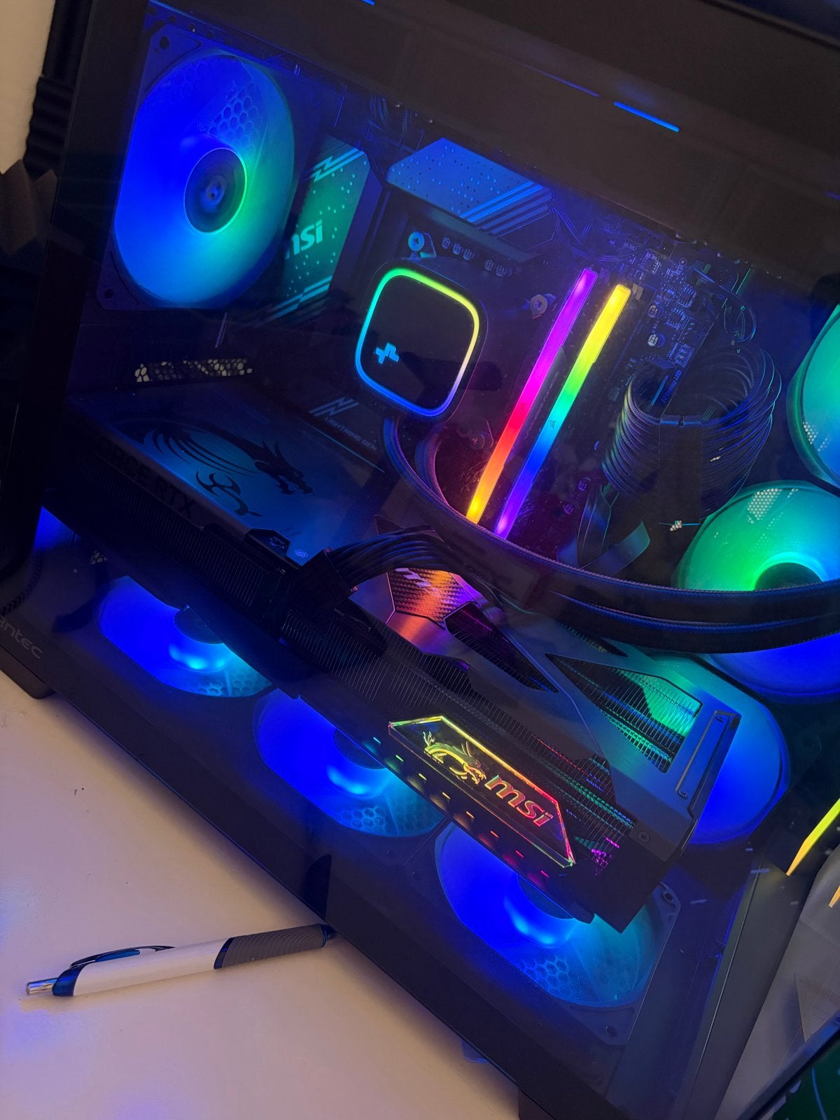 Dikke Gaming PC - i7-14700K, RTX 5080, 32GB RAM, 1.8TB SSD, Ophalen, 32 GB, Zo goed als nieuw, Gaming