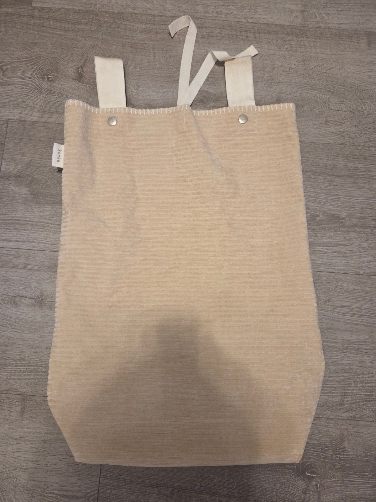 Koeka boxopbergzak zandkleurig ribstof, Kinderen en Baby's, Ophalen, Zo goed als nieuw, Rechthoekig
