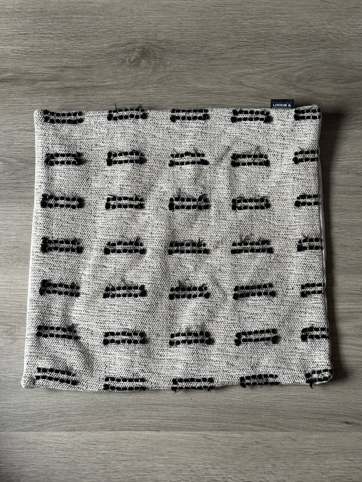 Kussenhoes zwart/beige Loods5, Ophalen, Overige kleuren, Met ritssluiting, Zo goed als nieuw
