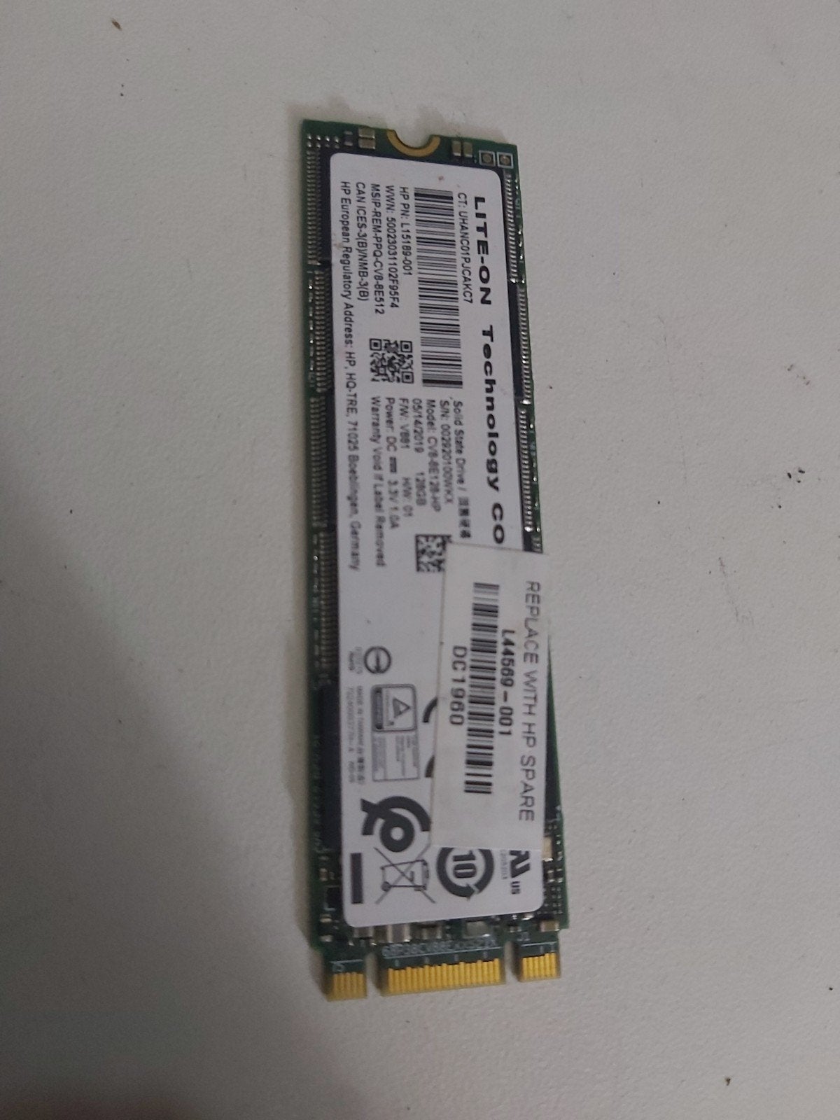 Lite-On Technology Co. M.2 SSD - 256GB, Computers en Software, Harde schijven, Intern, Gebruikt, 256GB, Ophalen of Verzenden