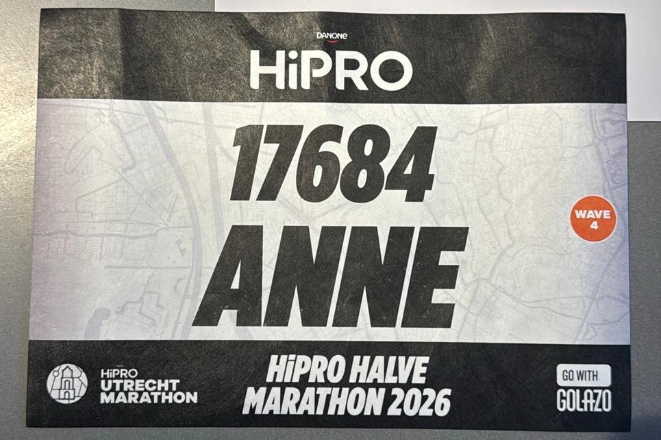 Startbewijs halve marathon utrecht 2026, Sport en Fitness, Loopsport en Atletiek, Ophalen of Verzenden, Nieuw, Overige typen, Overige merken