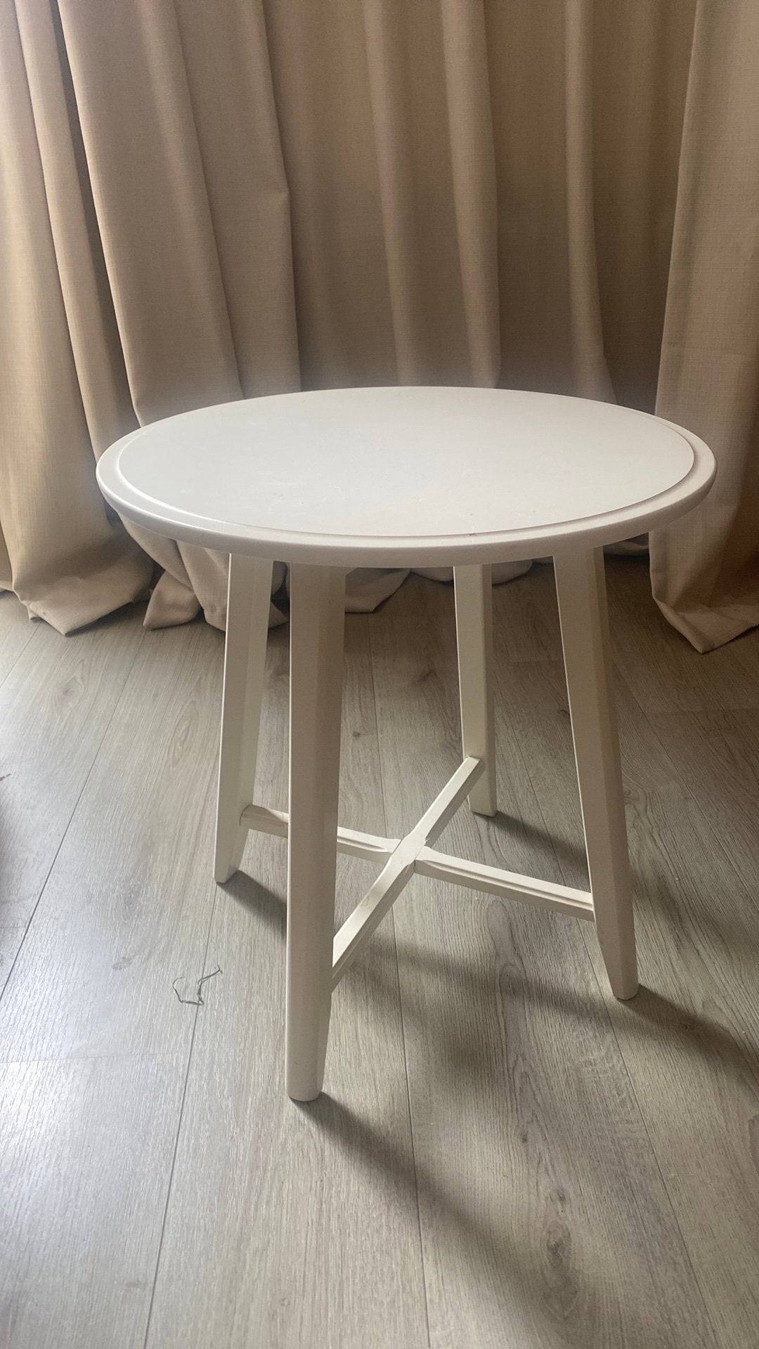 Wit rond tafeltje, Ophalen, Rond, Minder dan 55 cm, 45 tot 60 cm