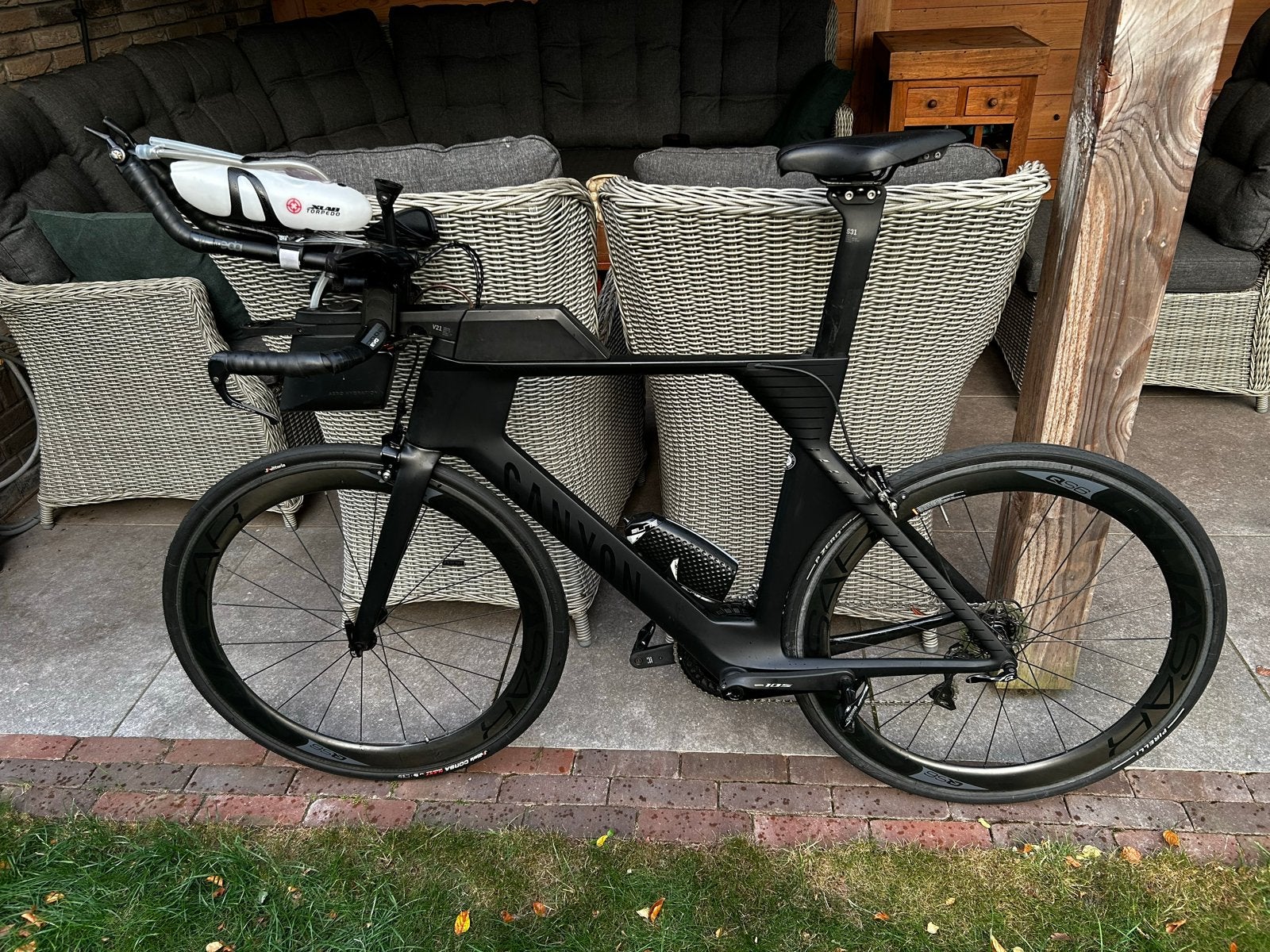 Canyon Speedmax CF7 Shimano 105 mt L - Triathlonfiets, 28 inch, Gebruikt, Carbon, Meer dan 20 versnellingen