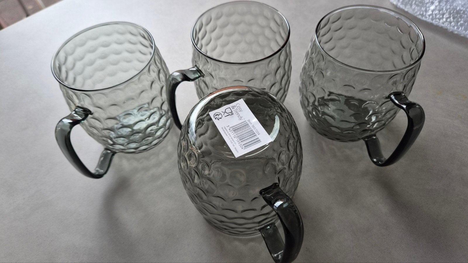 4 Cosy Trendy Moscow Mule theeglazen, Huis en Inrichting, Keuken | Servies, Glas of Glazen, Overige merken, Nieuw, Ophalen of Verzenden