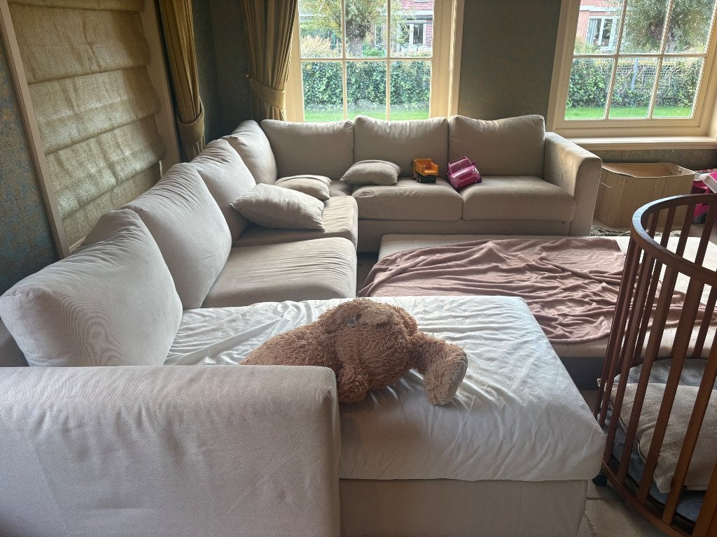 Hoekbank, fauteuil en 2 zitter IKEA Vimle, Ophalen, Gebruikt, 75 tot 100 cm, Stof