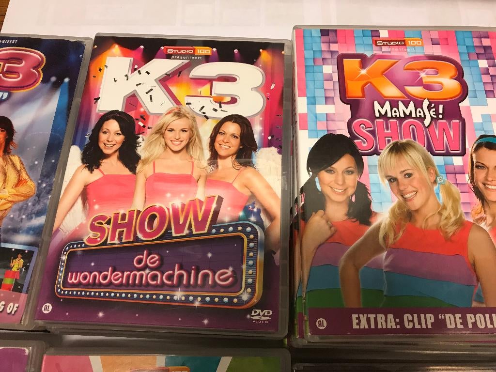 T.K. nog 5 DVD' s van K3 zie actuele lijst, Alle leeftijden, Ophalen of Verzenden, Gebruikt, Overige genres